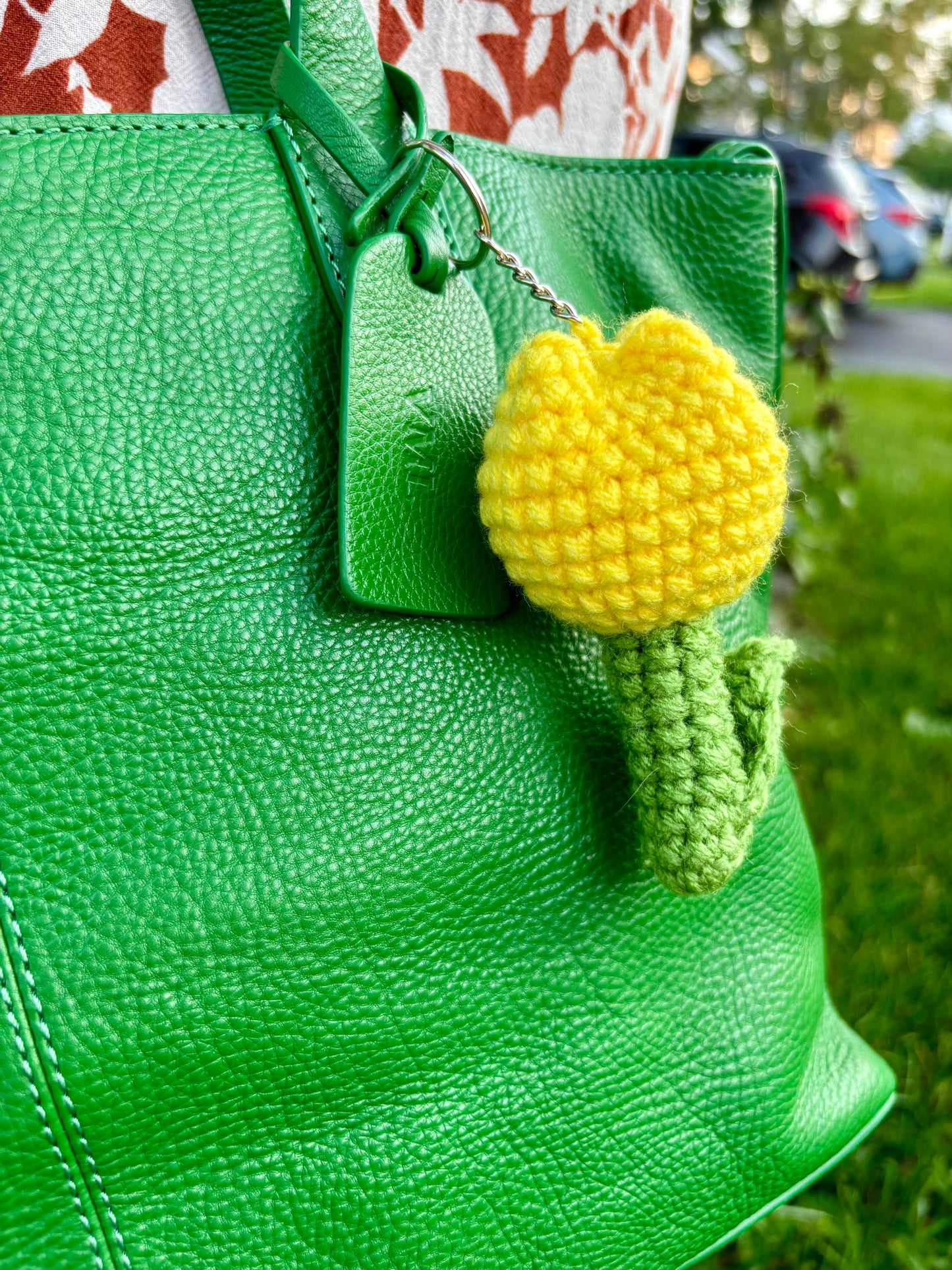 Yellow Tulip Keychain