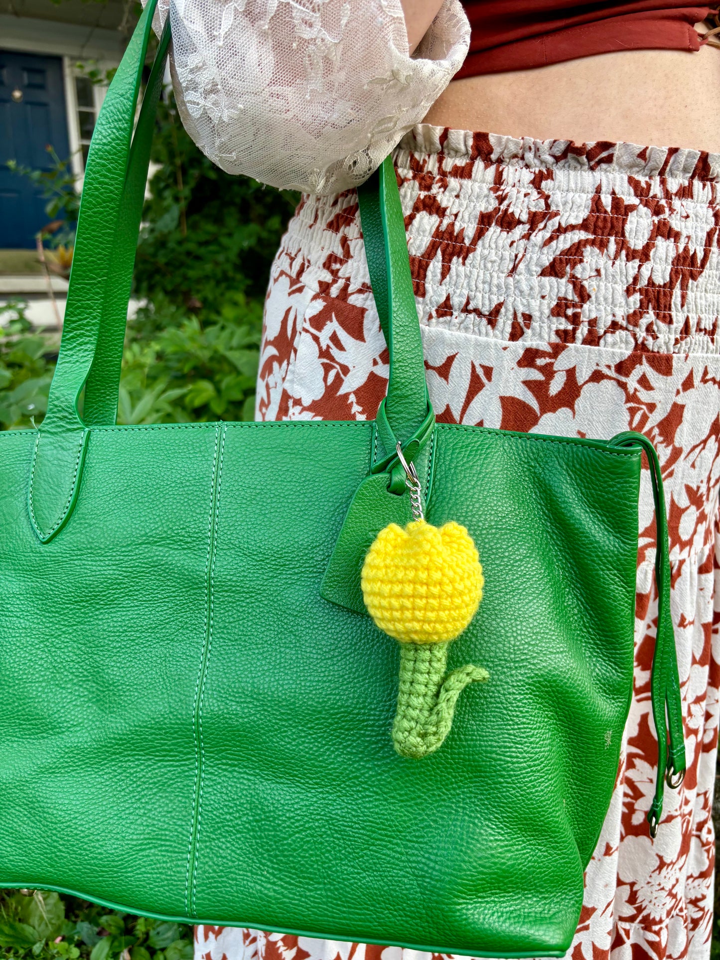 Yellow Tulip Keychain