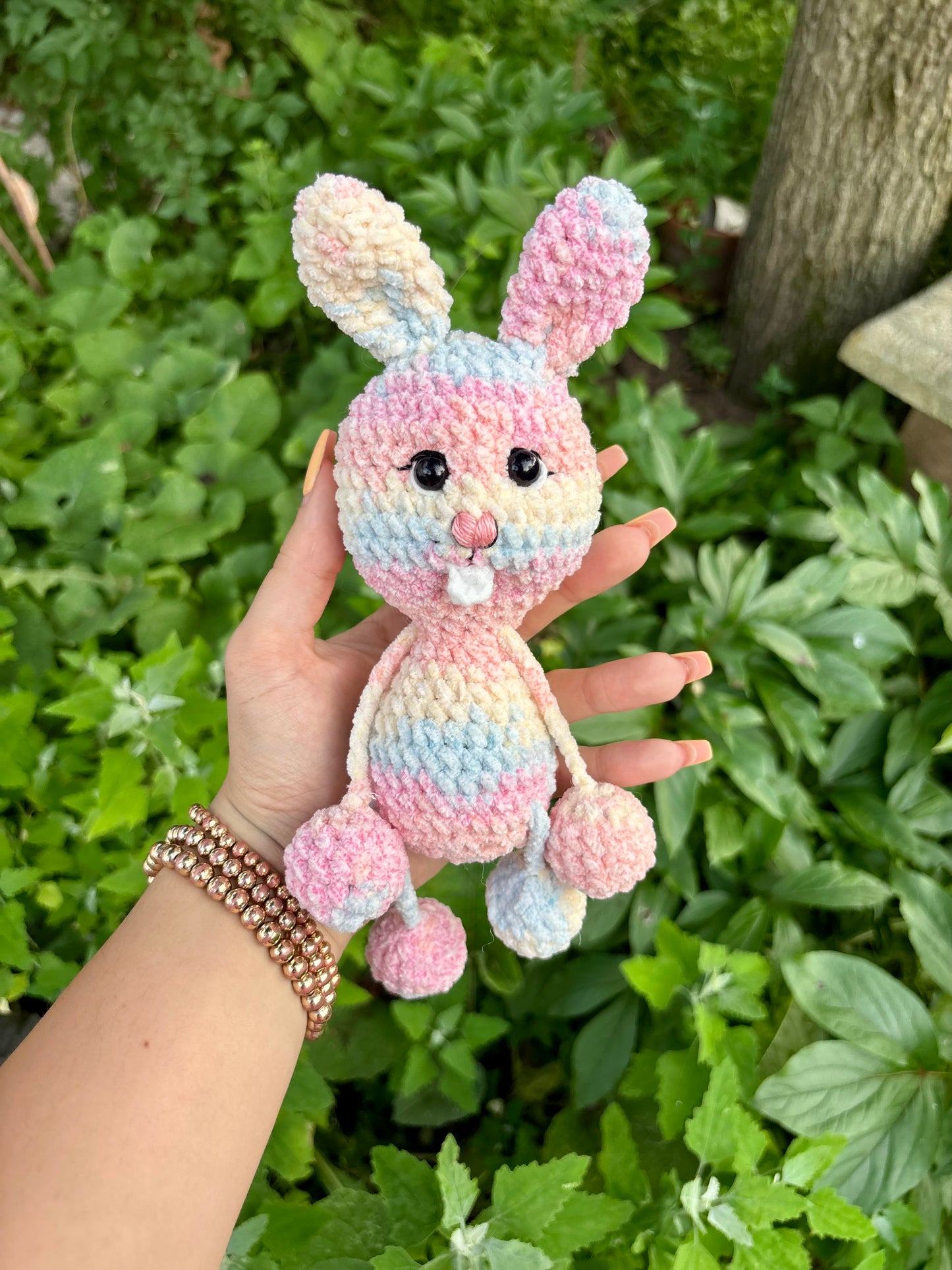 Rainbow Bunny Fidget Plushie
