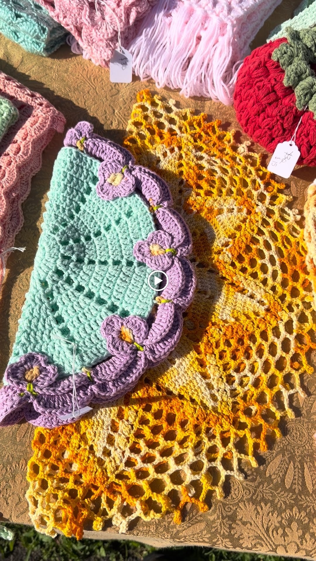 Crochet Market Bag Collection handmade crochet product view 3