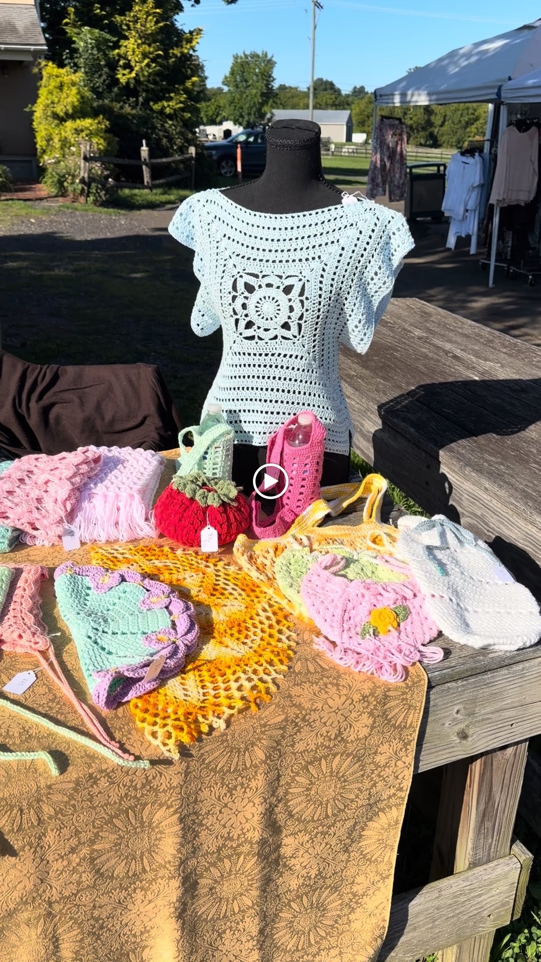 Crochet Lace Top handmade crochet product view 3