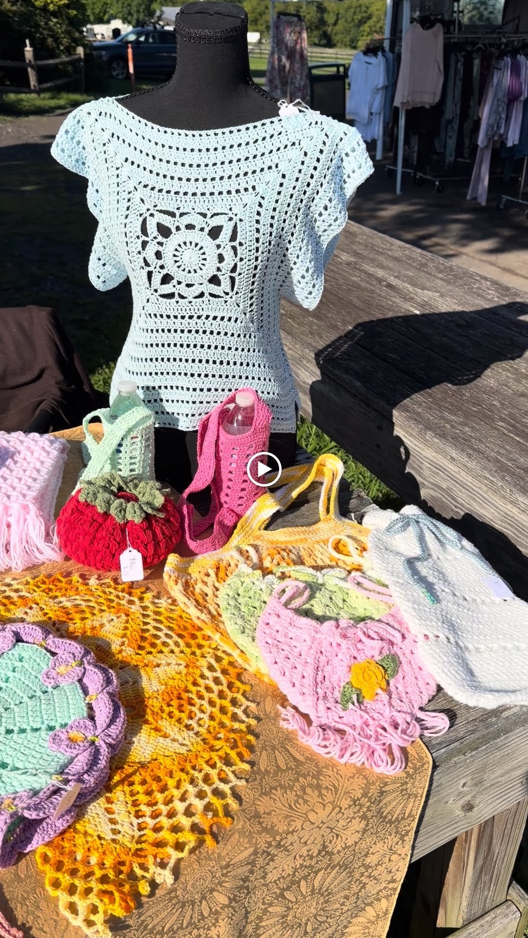 Crochet Lace Top handmade crochet product view 2