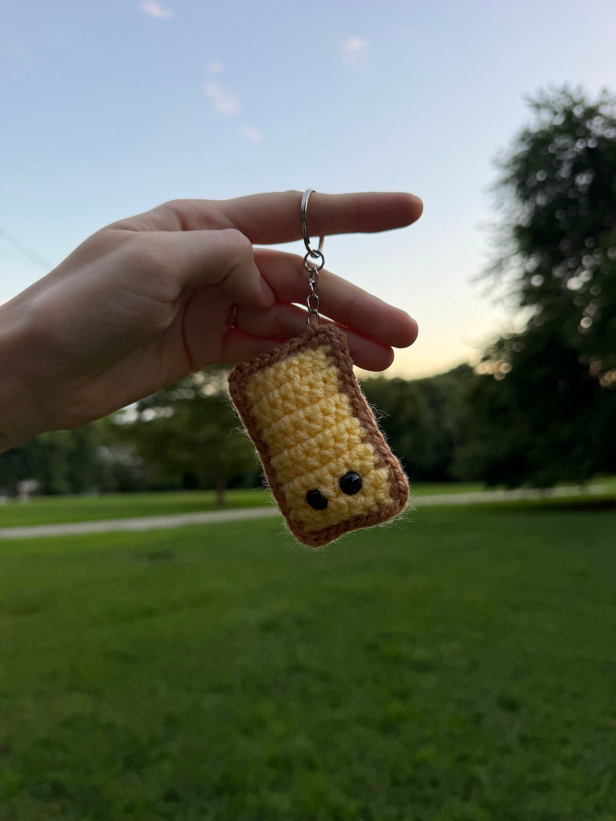 Honey Milk Tea Boba Keychain handmade crochet product view 7